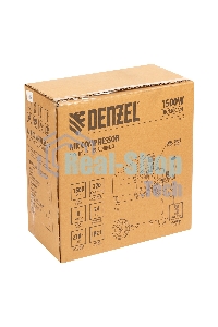 Компрессор воздушный Denzel DC1500/24 прям. привод, 1,5 кВт, 24 литра, 220 л/мин