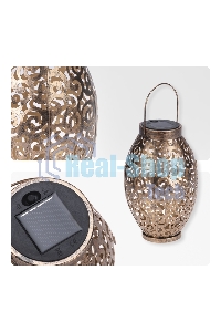 Светильник садовый Rexant Фенер, 3000К, встроенный аккумулятор, солнечная панель, коллекция Стамбул