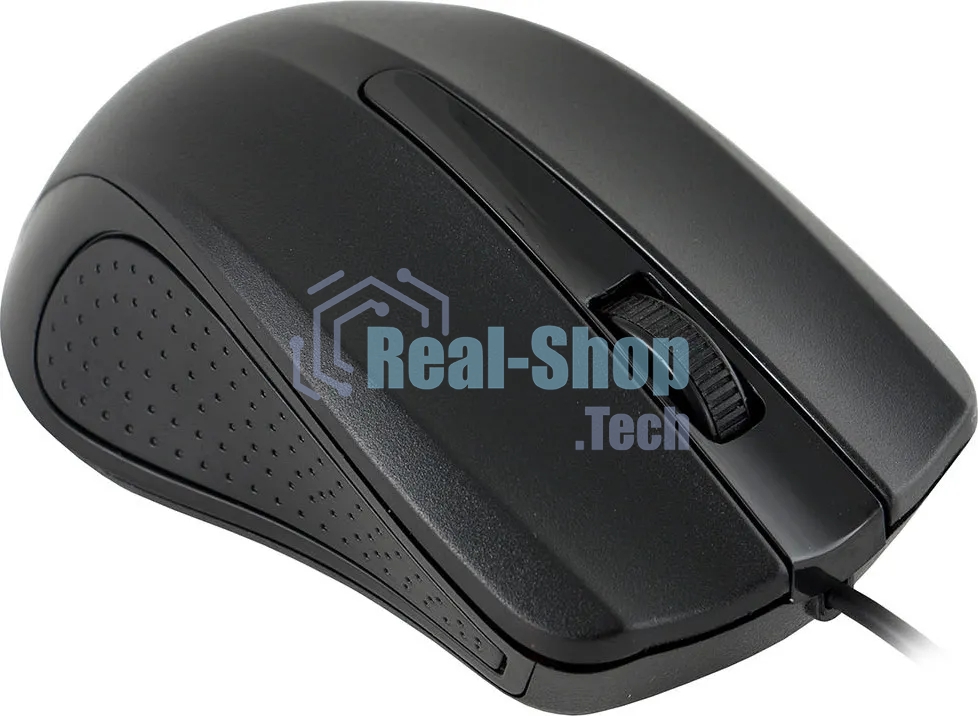 Мышь проводная Acer OMW010 черный, 1200 dpi, USB, кнопки - 3