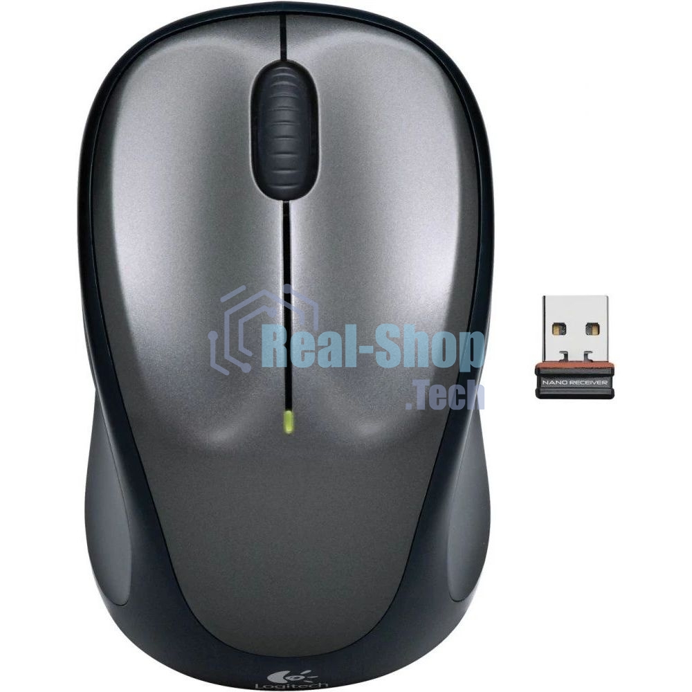 Мышь беспроводная Logitech M235 серый/черный, 1000 dpi, радиоканал, USB, кнопки - 3