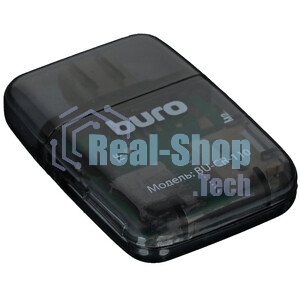 Кард-ридер Buro BU-CR-110 черный/MMC/MS/MS Duo/MS Micro M2/MS Pro/RS-MMC/SD/SDHC/TF/micro-SD/miсro-SDHC/USB 2.0/пластик