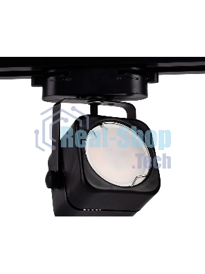 Трековый однофазный светильник со сменной лампой Ambrella light GL5108 BK черный GU10 max 12W