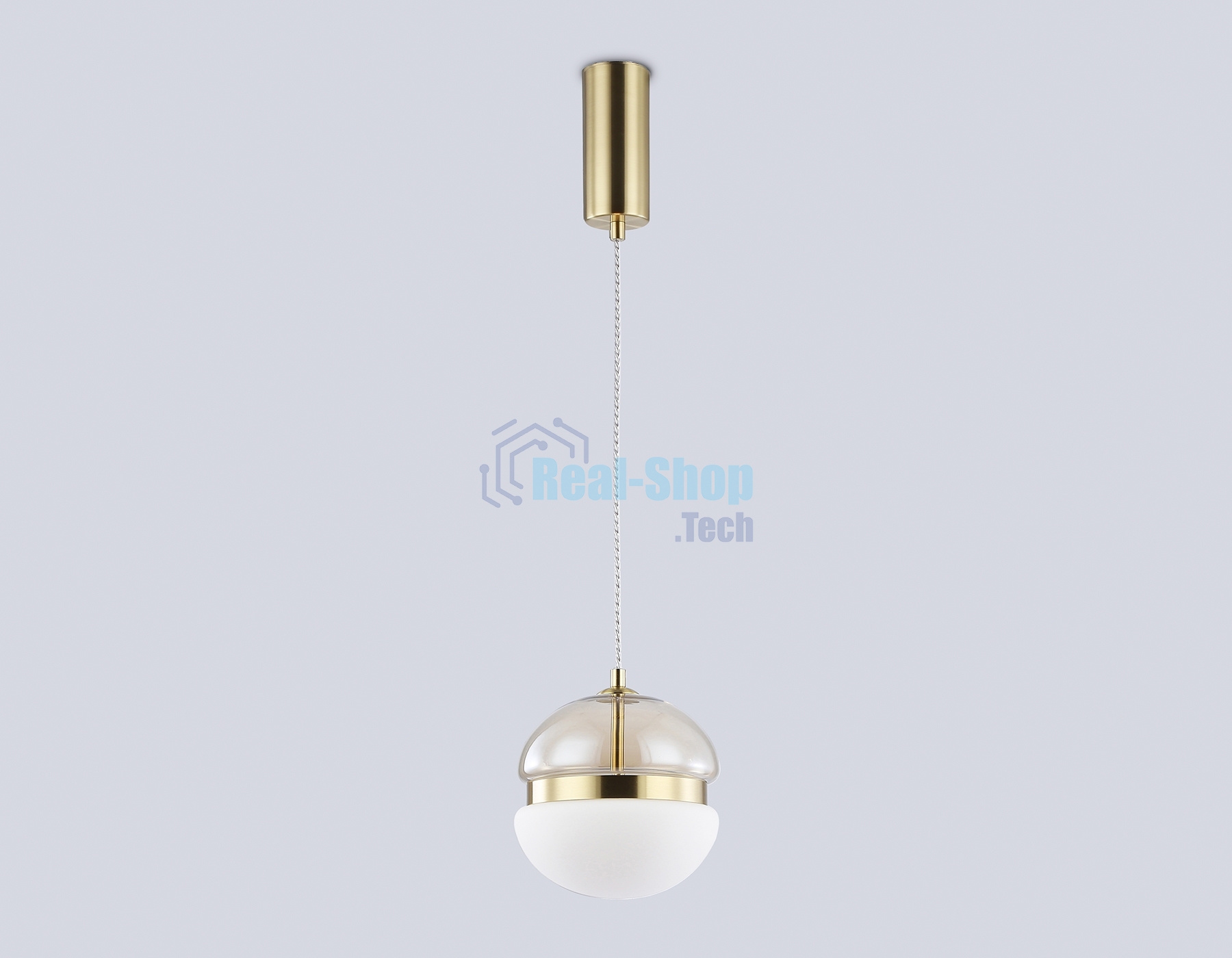 Подвесной светодиодный светильник Ambrella light LH11001 GD/FR золото/белый матовый 20W 3000K D180*200
