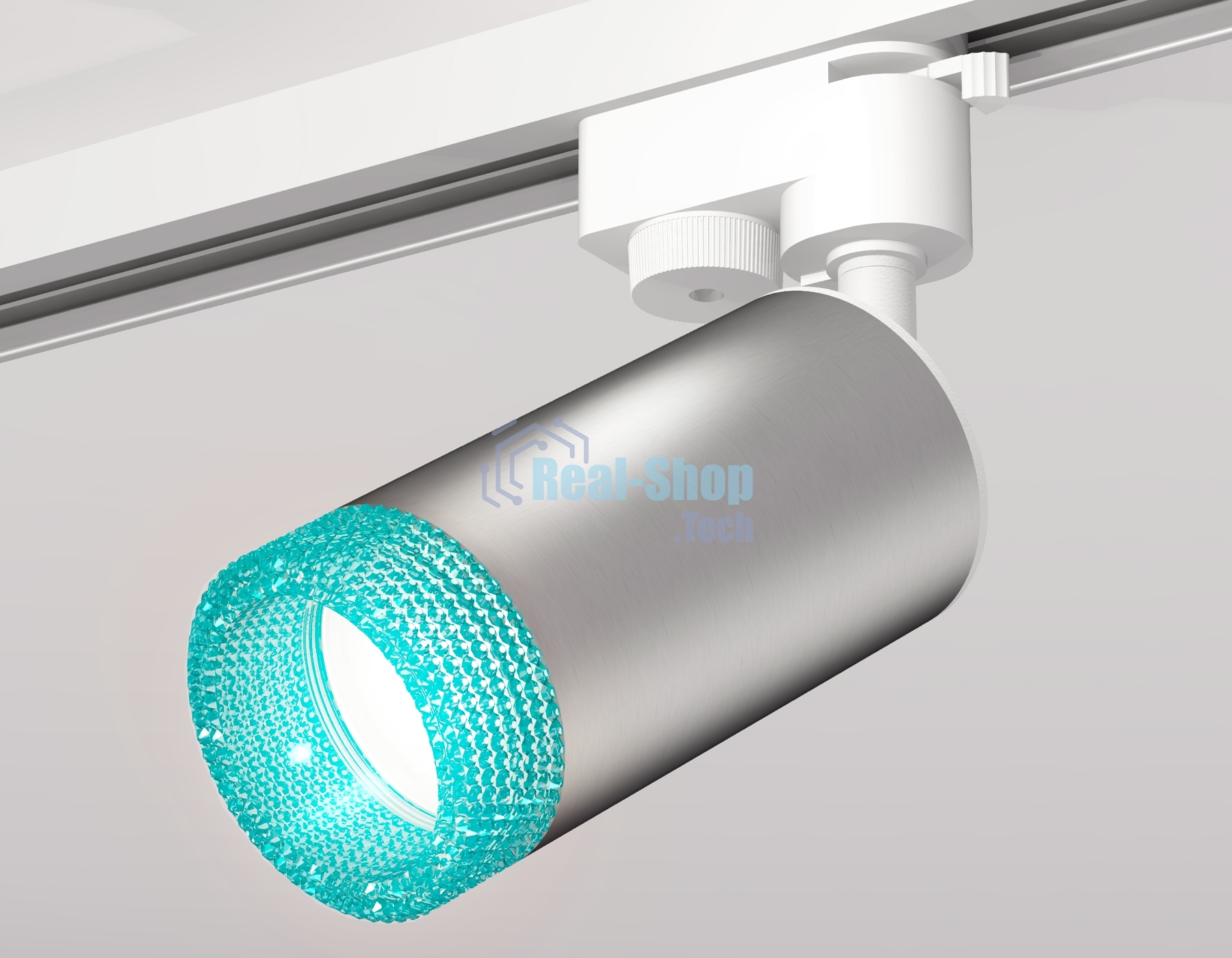 Светильник Ambrella light XT6324002 SSL/SWH/BL серебро песок/белый песок/голубой MR16 GU5.3 (A2520, C6324, N6153)
