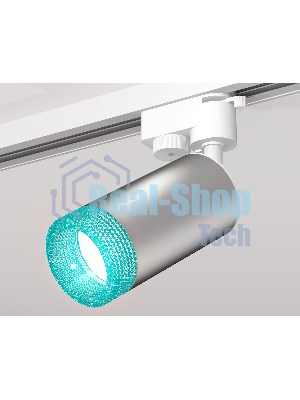 Светильник Ambrella light XT6324002 SSL/SWH/BL серебро песок/белый песок/голубой MR16 GU5.3 (A2520, C6324, N6153)
