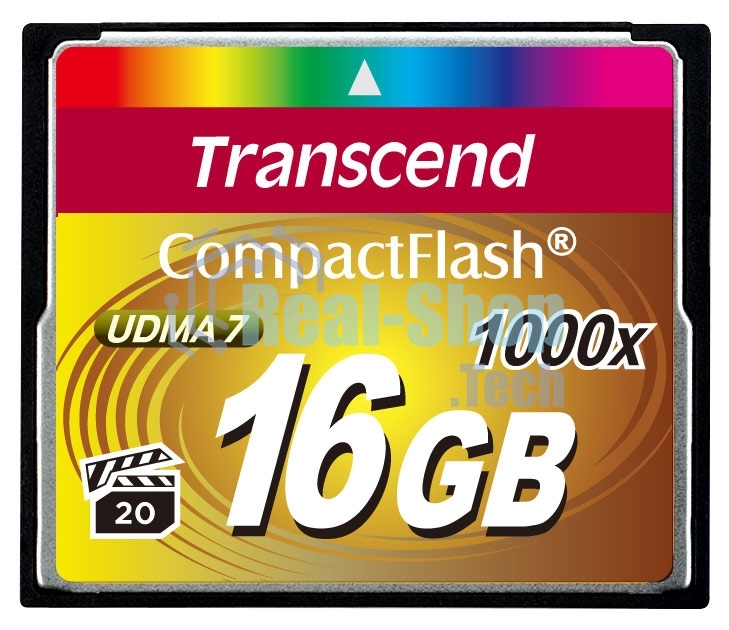 Флеш карта Transcend Ultimate TS16GCF1000/CF (Compact Flash)/16 ГБ/UDMA 7, VPG 65/160 МБ/с