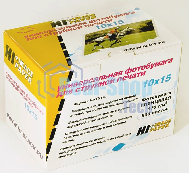 Бумага Hi-Black A210200U/H-170-4R-500 глянцевая односторонняя (Hi-image paper) 10x15, 170 г/м, 500 л.