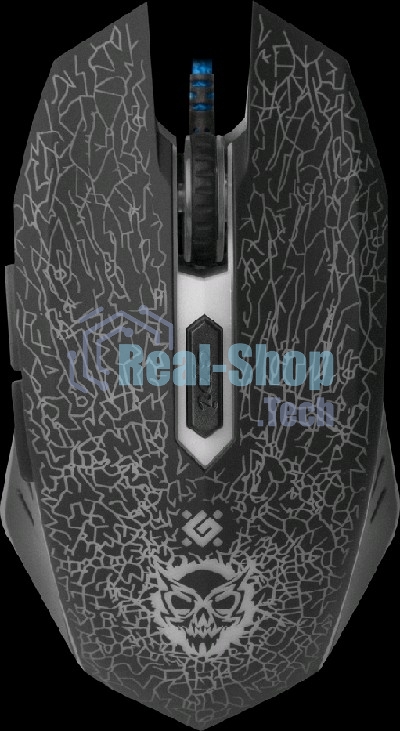 Мышь проводная Defender Shock GM-110L черный, 3200 dpi, USB, кнопки - 6