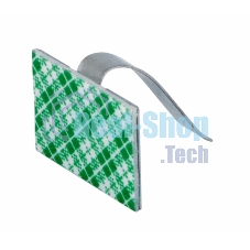 Площадки самоклеющиеся металлические с клипсой под шлейф Rexant (ПКШМ) 30x20 мм, упаковка 100 шт.