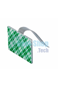 Площадки самоклеющиеся металлические с клипсой под шлейф Rexant (ПКШМ) 30x20 мм, упаковка 100 шт.