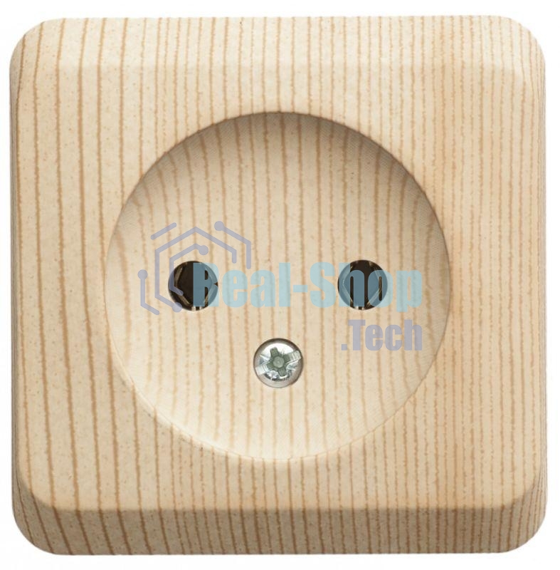 Розетка 1-м ОП Этюд Дача 16А IP20 без заземл. сосна SchE PA16-001D