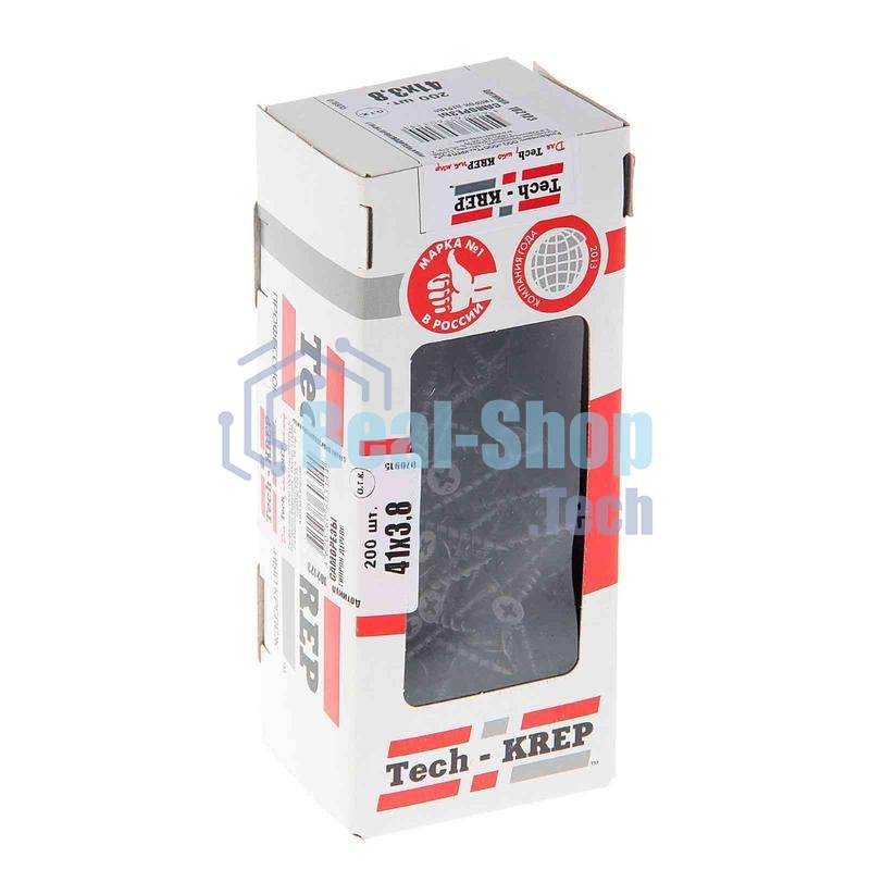 Саморез 3.8х41 гипсокартон-дерево (уп.200шт) коробка Tech-Krep 102123