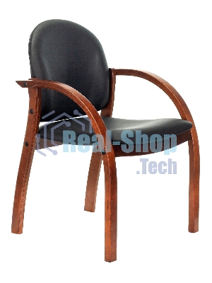 Стул Бюрократ ДЖУНО черный, искусственная кожа