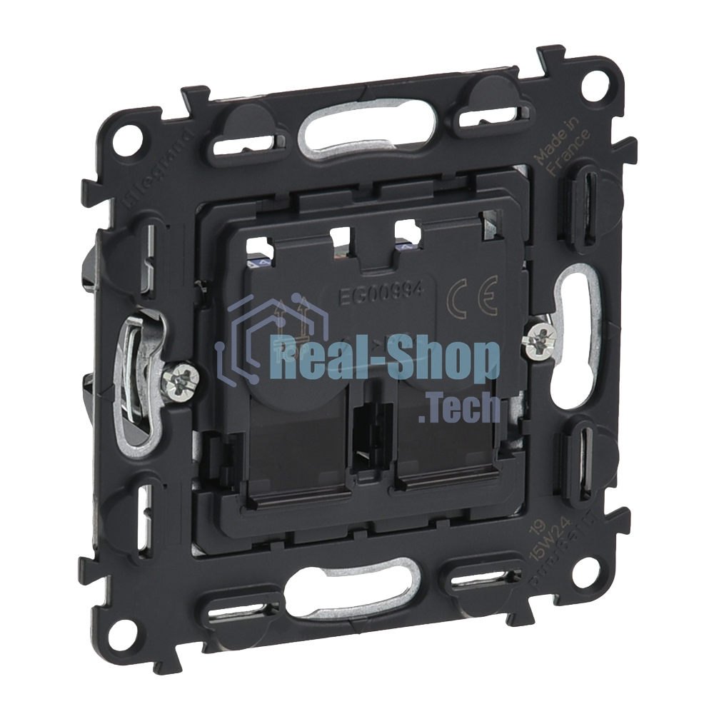 Информационная розетка двойная RJ45 Кат. 5е UTP