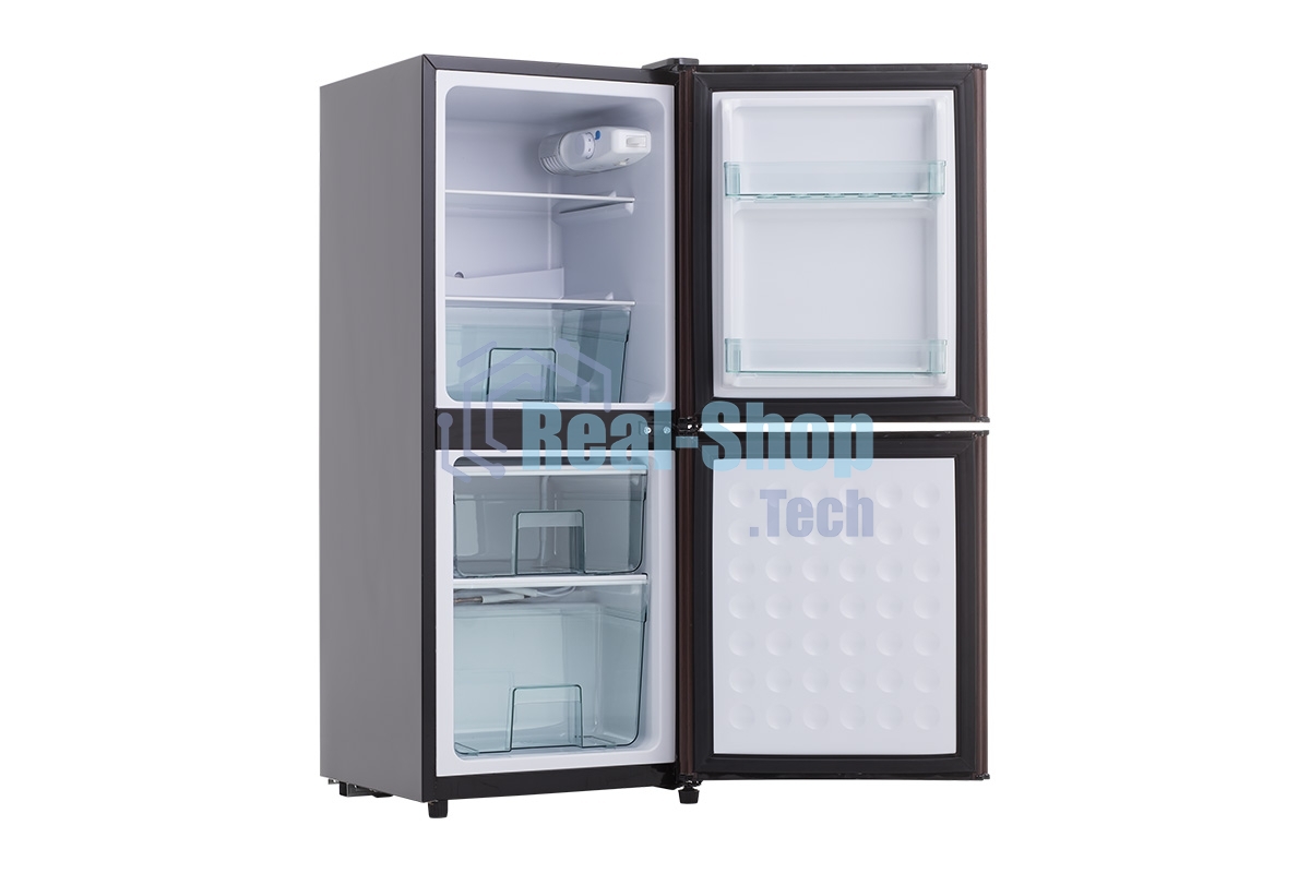 Холодильник OLTO RF-140C серебристый двухкамерный 90/48 л морозилка снизу, капельная система