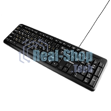 Клавиатура проводная Гарнизон GK-100XL, USB, черный, кабель 2м