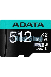 Флеш карта MICRO SDXC 512Gb W/AD. AUSDX512GUI3V30SA2-RA1 ADATA