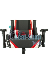 Кресло игровое ZOMBIE Z4, на колесиках, искусственная кожа, черный/красный (viking zombie z4 red)