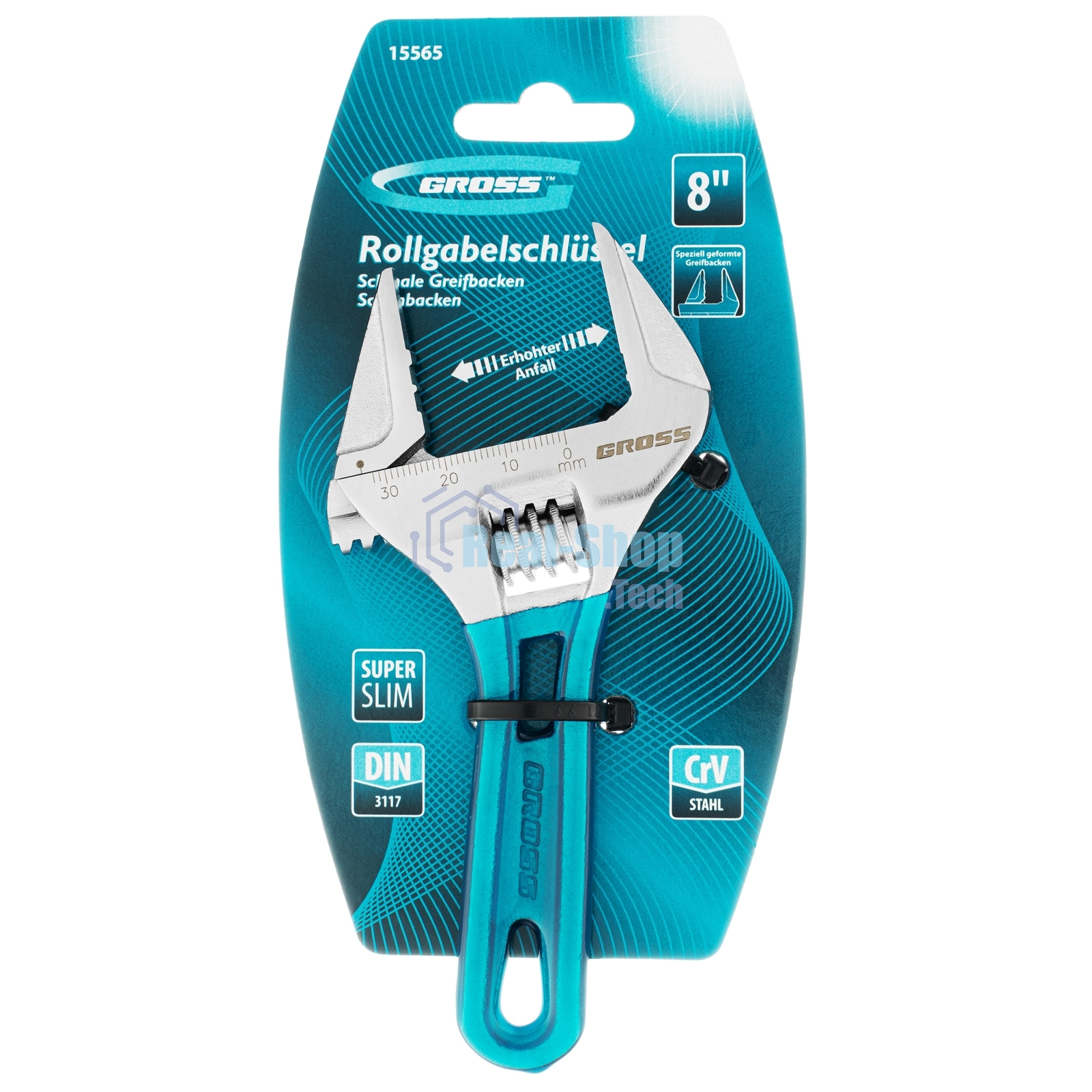 Ключ разводной Gross 15565 (0 - 32 мм) 140 мм