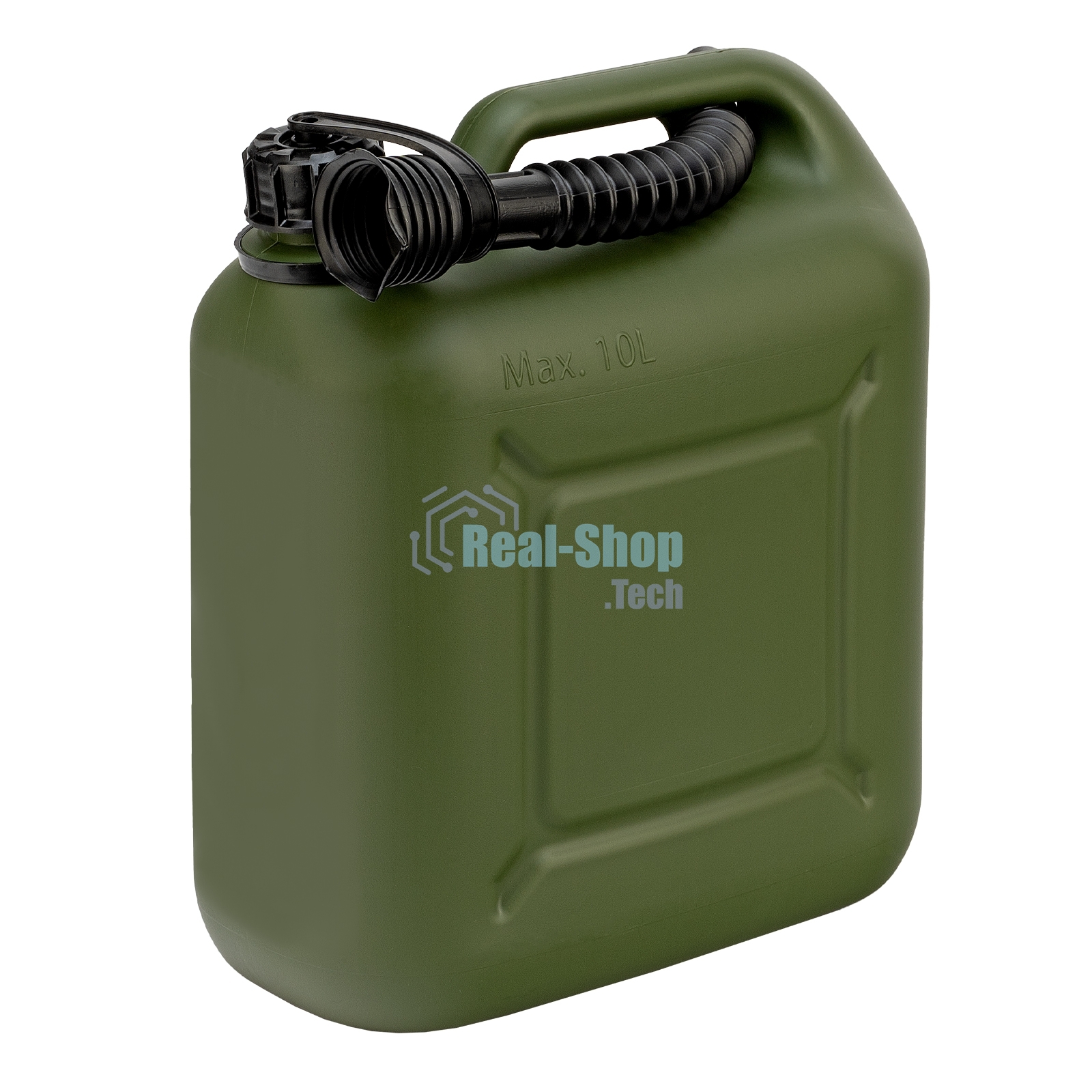 Канистра Stels для ГСМ вертикальная, 10 л., пластиковая, усиленная