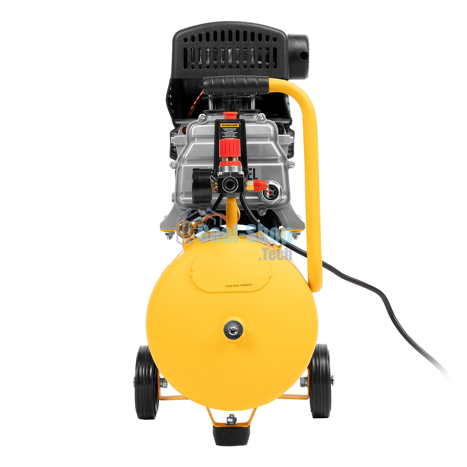 Компрессор воздушный Denzel DC1500/24 прям. привод, 1,5 кВт, 24 литра, 220 л/мин