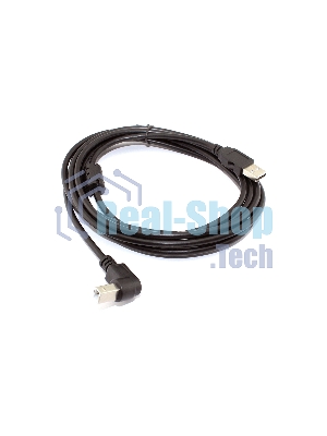Кабель USB 2.0 на USB-B угол вниз 3 м