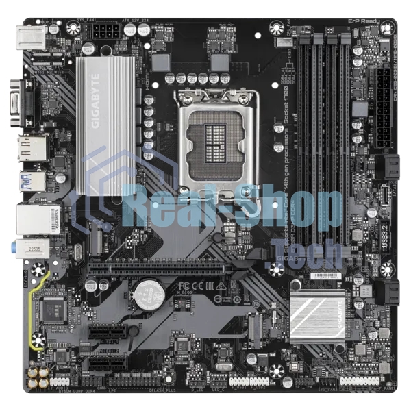 Материнская плата Gigabyte B760M D3HP DDR4, LGA 1700, Intel B760, 4xDDR4, 4xSATA, 2xM.2, 1xPCIe 4.0 x16, 2xPCIe x1, 1xHDMI, 1xVGA, 1xDP, 1x 1Gb LAN, 3xUSB-A 3.2 Gen 1, 2xUSB-A 2.0, 3x3.5 мм, 7.1, mATX