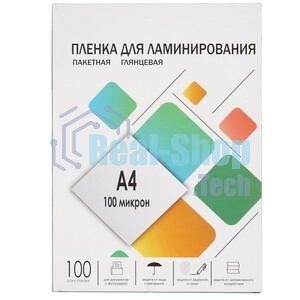 Пленка для ламинирования 216х303 (100 мик) 100 шт. Гелеос (LPA4-100)