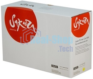 Картридж лазерный Sakura CE252A для HPColor LaserJet CM3530MFP/CM3530fsMFP/CP3525/CP3525n/CP3525dn/CP3525x, желтый, 7000 к.
