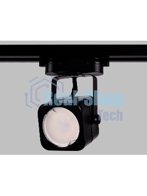 Трековый однофазный светильник со сменной лампой Ambrella light GL5108 BK черный GU10 max 12W