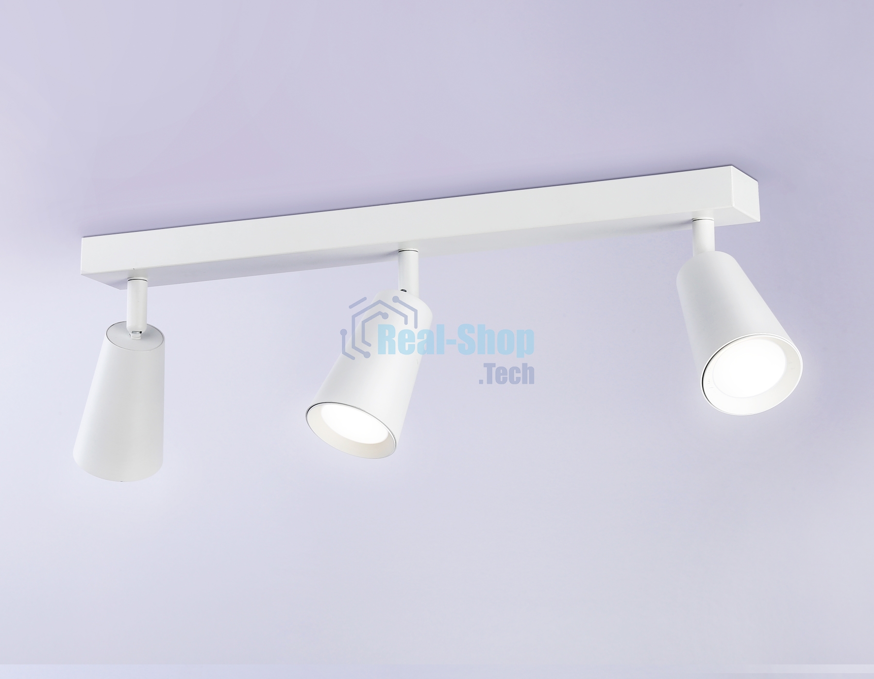 Накладной поворотный спот Ambrella light TA13148/3 WH белый GU10/3 max 12W 445*60*130