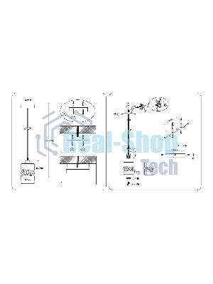 Светильник Ambrella light TR3409 BK черный E27 max 60W D120*1000