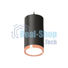Светильник Ambrella Light XP8162014 SBK/PPG черный песок/золото розовое полированное GX53 (A2333, C8162, N8126)
