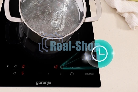 Индукционная варочная поверхность Gorenje GI3201BSCE, 2 конфорки, стеклокерамика, 3500 Вт