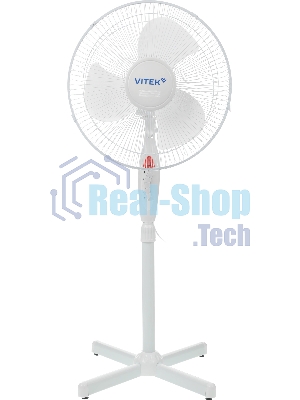 Вентилятор Vitek VSF-1631 белый, напольный, 45 Вт, 3 скорости, 40 см