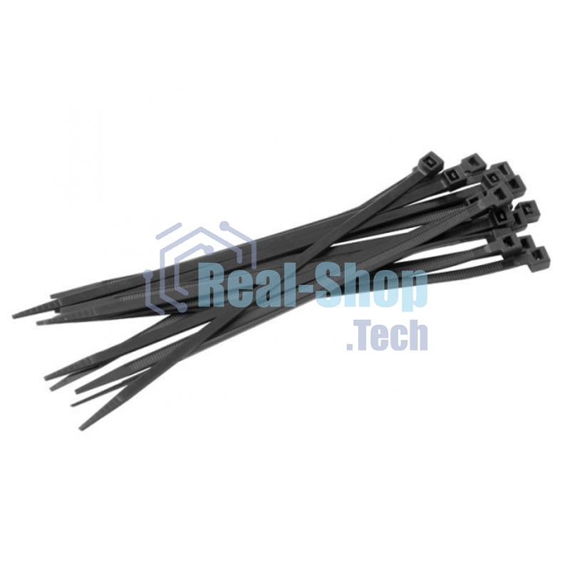 Хомут нейлоновый EKF plc-cb-4.8x200 черный (4,8х200) (100 шт.) EKF Basic