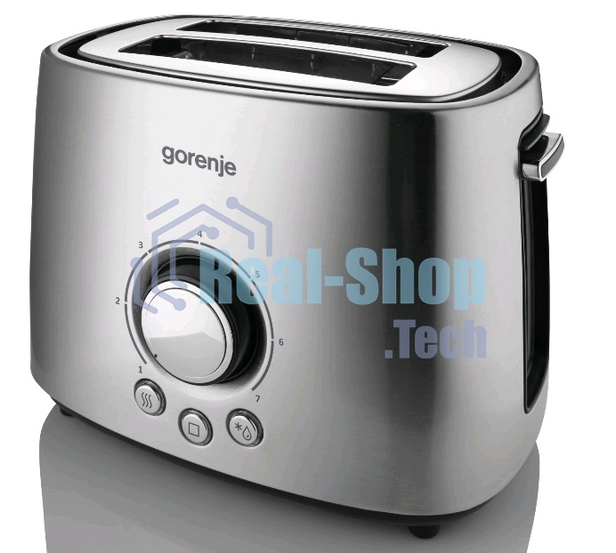 Тостер Gorenje T1000E серебристый/черный