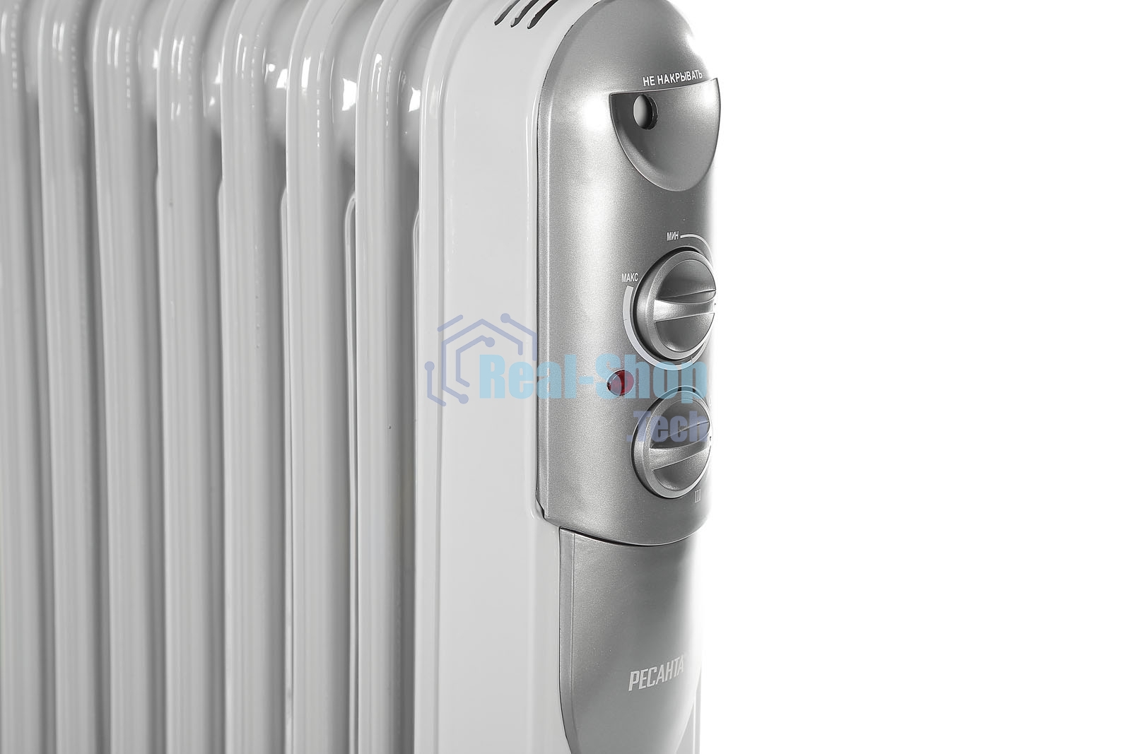 Масляный радиатор Ресанта ОМПТ- 9Н 67/3/4 2,0кВт, 450 140 650, 9 секций, 9,7 кг