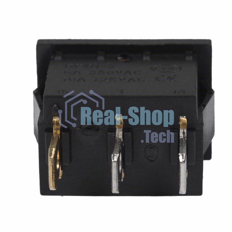 Выключатель клавишный Rexant 24V 15А (3с) ON-OFF красный с подсветкой Mini