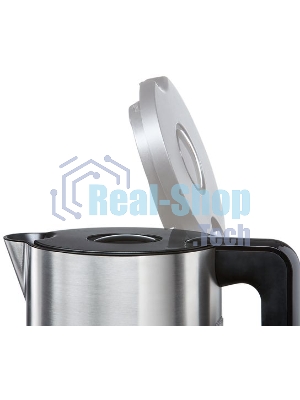 Чайник электрический Bosch TWK8613 1.5 л, 2400 Вт, черный/серебристый (корпус: нержавеющая сталь)
