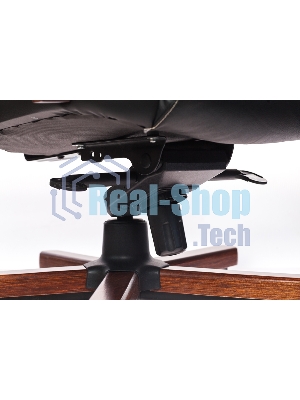 Кресло Бюрократ T-9923WALNUT/BLACK черный, кожа