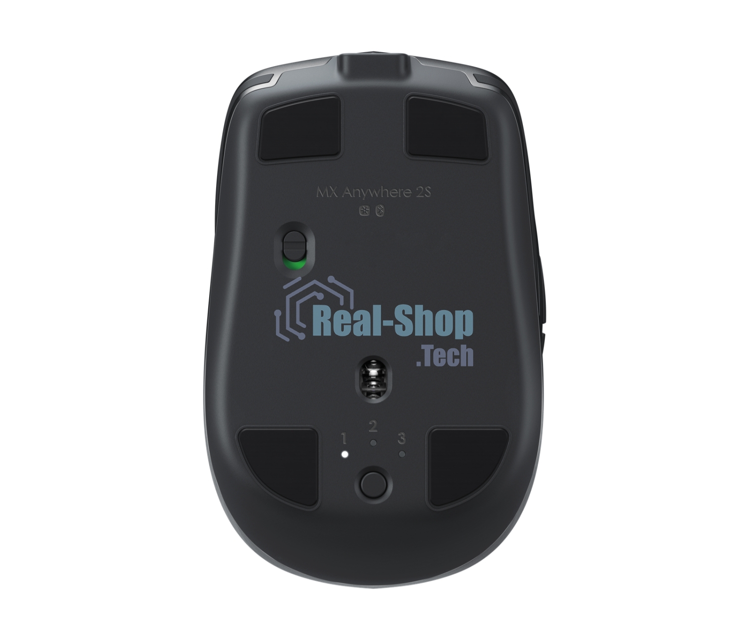 Мышь беспроводная Logitech MX Anywhere 2S графитовый, 4000 dpi, радиоканал, Bluetooth, USB, кнопки - 7
