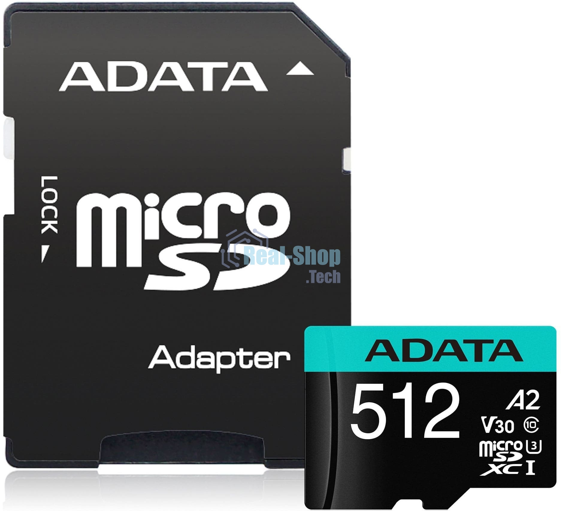 Флеш карта MICRO SDXC 512Gb W/AD. AUSDX512GUI3V30SA2-RA1 ADATA