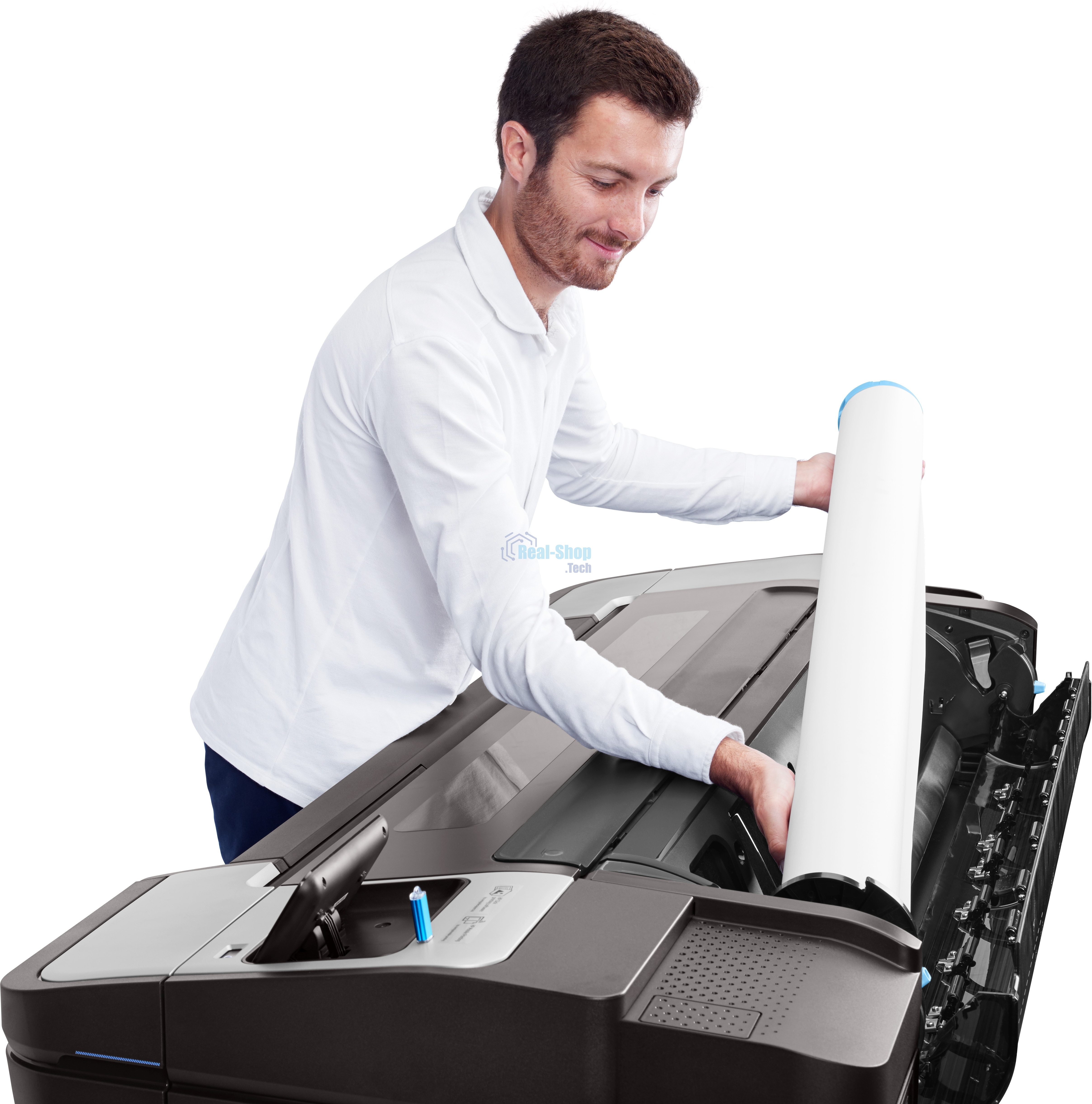 Плоттер струйный HP DesignJet T1700dr 44-in Printer (W6B56A), A0, цветной, 44