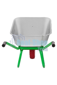 Тачка садово-строительная Сибртех с PU колесом, грузоподъемность 180 кг, объем 90 л