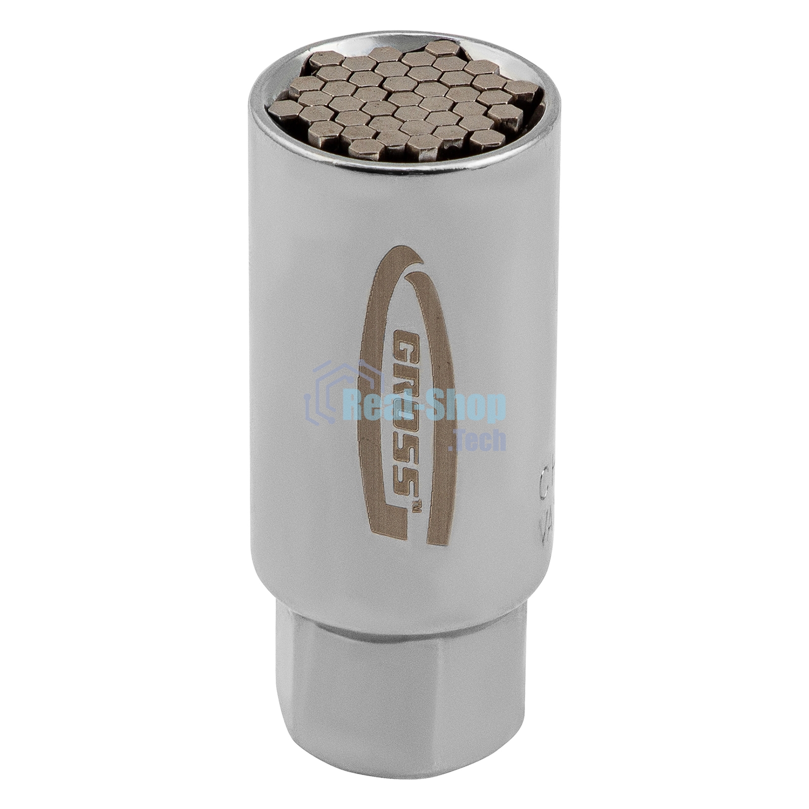 Головка торцевая Gross 13191 многоразмерная CrV 6-21 мм под квадрат 3/8