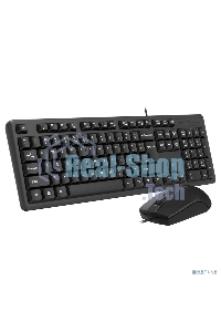 Комплект клавиатура + мышь A4Tech KK-3330 клав:черный мышь:черный USB