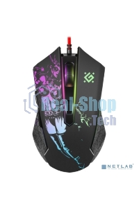 Мышь проводная Defender Sin'Sister GM-933 черный, 7200 dpi, USB, кнопки - 6