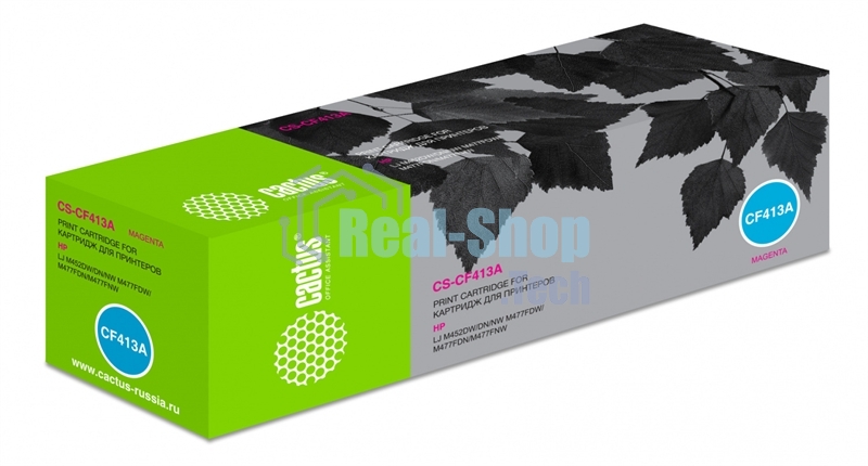 Картридж лазерный Cactus CS-CF413A пурпурный (2300 стр.) для HP LJ M452DW/DN/NW, M477FDW/M477FDN/M477FNW