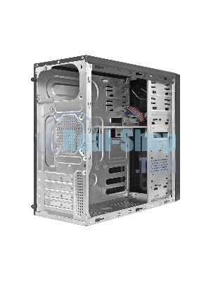 Компьютерный корпус Minitower ExeGate MA-372UX Black, mATX без БП 2*USB+2*USB3.0, Audio